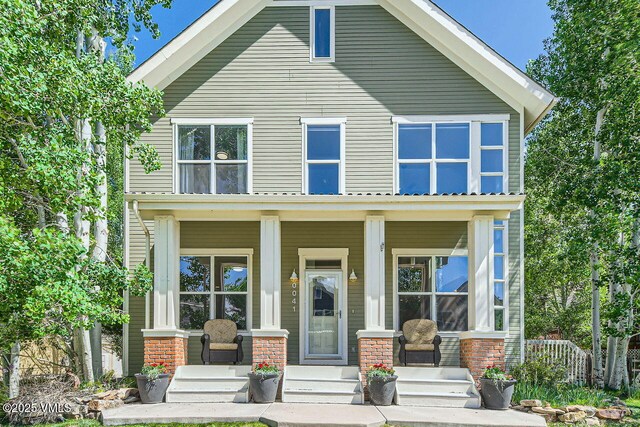 41 Wren Ct, Eagle, CO 81631 - view of front facade with covered porch and brick siding