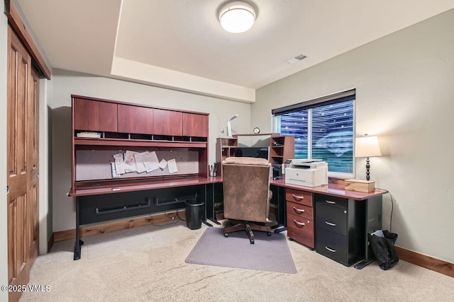 41 Wren Ct, Eagle, CO 81631 - home office with light colored carpet and baseboards