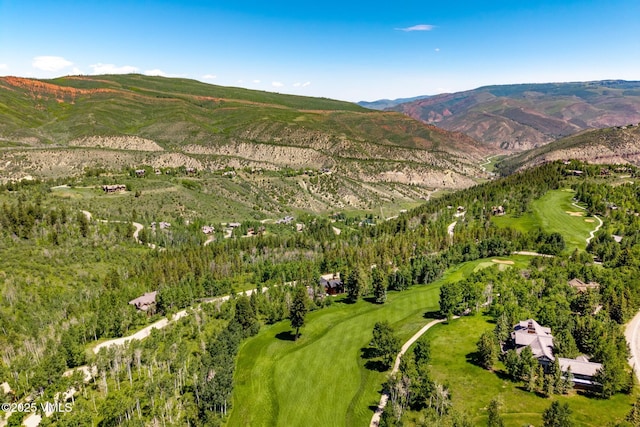 25 W Timber Draw Dr, Edwards, CO 81632 - aerial view of property's location featuring a mountain backdrop and a golf club