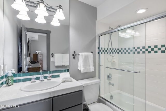 25 W Timber Draw Dr, Edwards, CO 81632 - bathroom with enclosed tub / shower combo and vanity