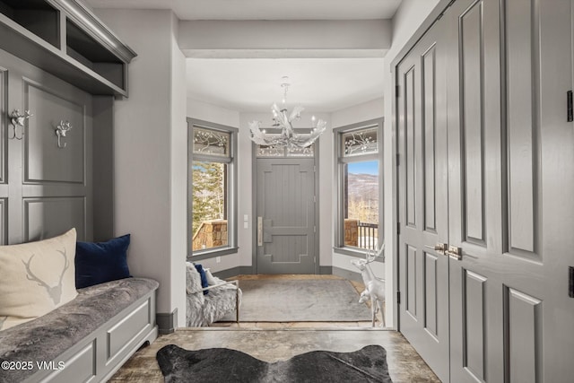 25 W Timber Draw Dr, Edwards, CO 81632 - mudroom featuring a chandelier
