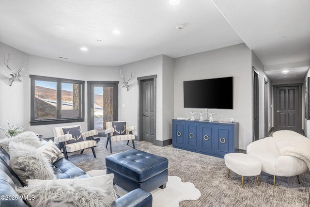 25 W Timber Draw Dr, Edwards, CO 81632 - living room with carpet floors and recessed lighting