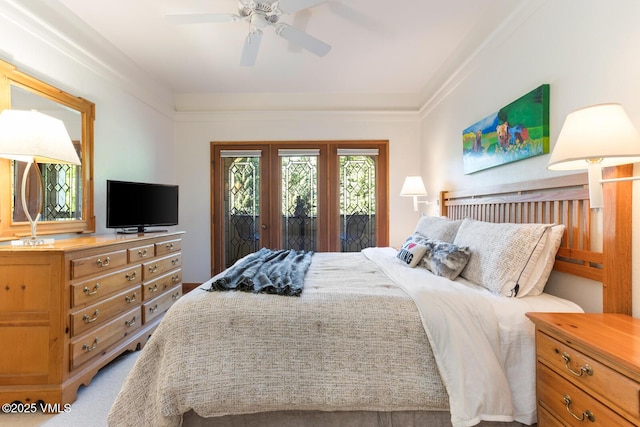 120 Offerson Rd Unit 2320, Beaver Creek, CO 81620 - bedroom featuring access to exterior and ceiling fan