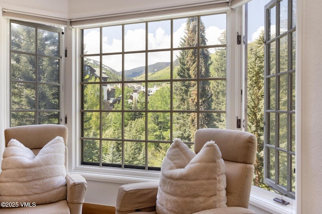 120 Offerson Rd Unit 2320, Beaver Creek, CO 81620 - sunroom / solarium featuring a mountain view and healthy amount of natural light