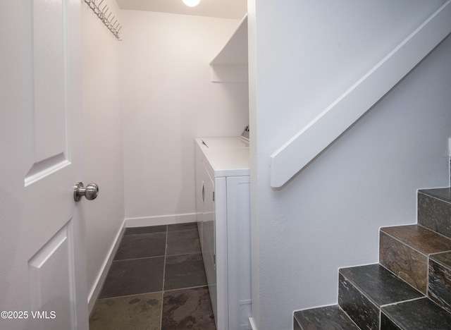 2403 Draw Spur Unit 2, Avon, CO 81620 - laundry room featuring washing machine and clothes dryer and baseboards