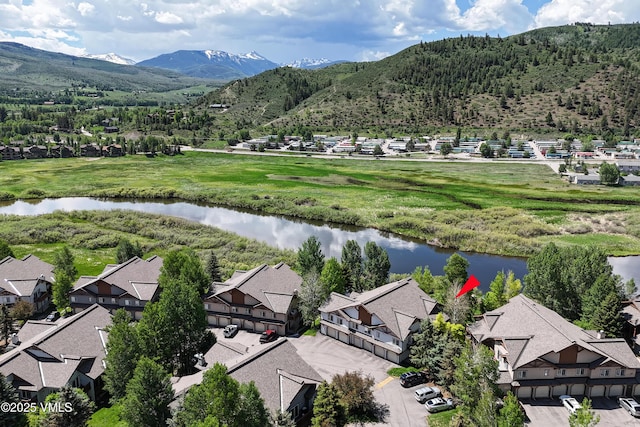 601 Crazy Horse Cir Unit 601, Edwards, CO 81632 - aerial view of residential area featuring a water and mountain view