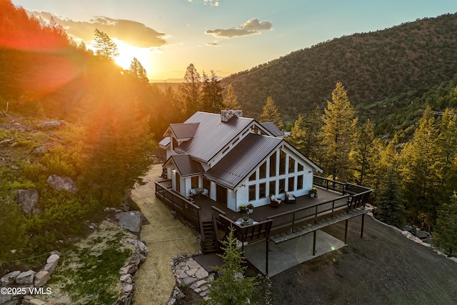 2980 Salt Creek Rd, Eagle, CO 81631 - view from above of property with a forest