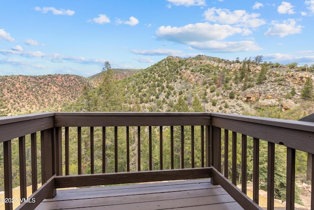 2980 Salt Creek Rd, Eagle, CO 81631 - wooden terrace with a mountain view