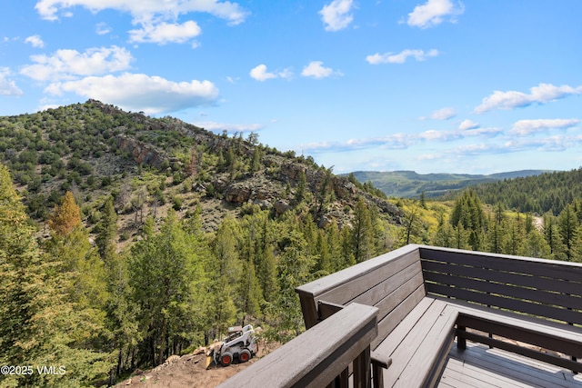 2980 Salt Creek Rd, Eagle, CO 81631 - view of mountain backdrop featuring a heavily wooded area