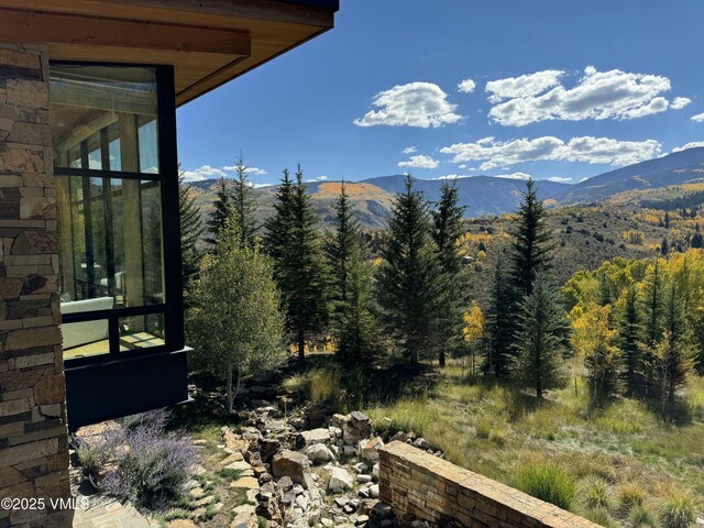34 Whiskey Rdg, Edwards, CO 81632 - view of mountain backdrop featuring a forest