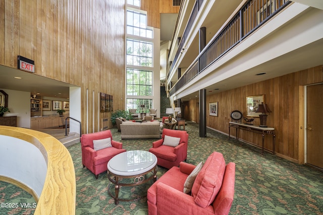 180 Offerson Rd Unit 2, Beaver Creek, CO 81620 - building lobby with a towering ceiling and wooden walls
