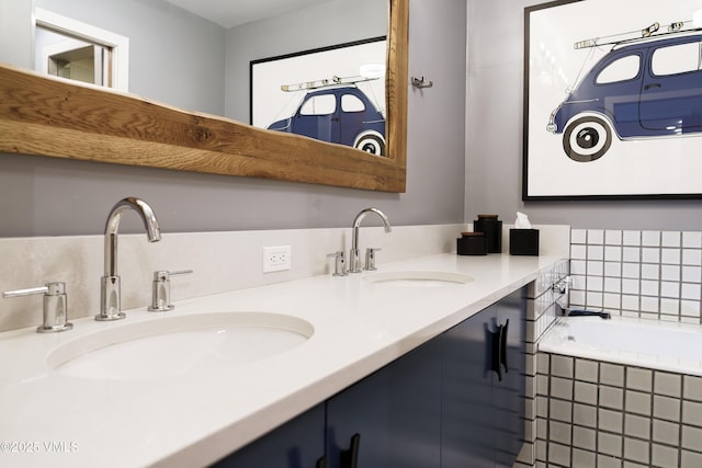 180 Offerson Rd Unit 2, Beaver Creek, CO 81620 - full bath featuring double vanity and tiled bath