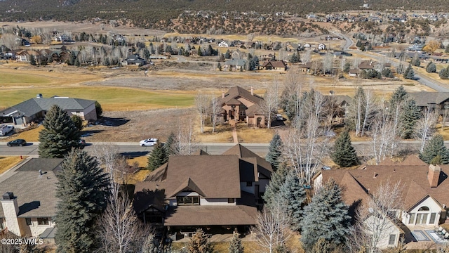 bird's eye view with a residential view