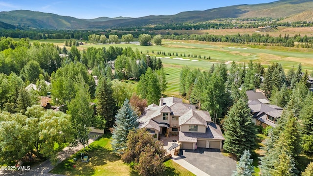 266 Sawatch Dr, Edwards, CO 81632 - aerial view of property and surrounding area featuring mountains and a local golf course