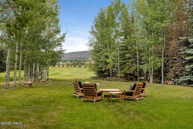 266 Sawatch Dr, Edwards, CO 81632 - view of grassy yard with a mountain view