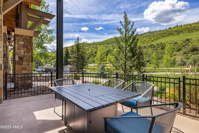 37347 US Highway 6 Unit 101, Avon, CO 81620 - view of patio featuring a mountain view