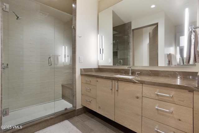 37347 US Highway 6 Unit 101, Avon, CO 81620 - full bathroom featuring a stall shower and vanity
