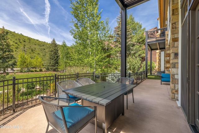 37347 US Highway 6 Unit 101, Avon, CO 81620 - view of patio / terrace featuring a balcony