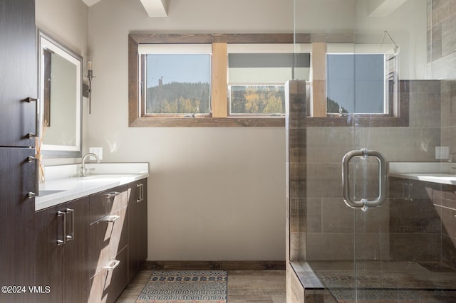 216 Monument St, Red Cliff, CO 81649 - bathroom featuring vanity and a shower stall