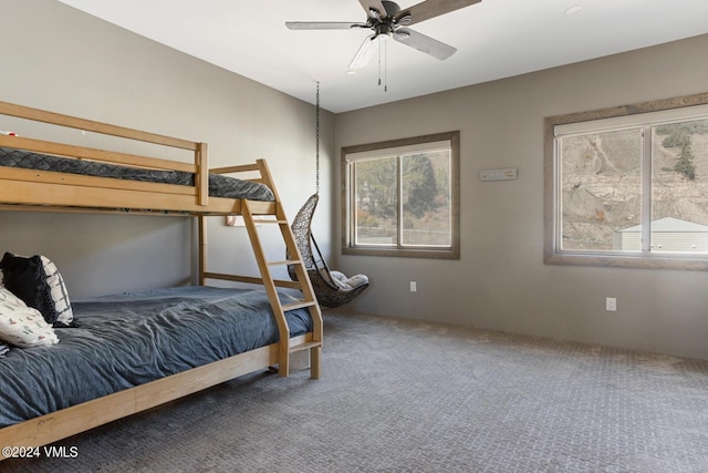 216 Monument St, Red Cliff, CO 81649 - bedroom featuring carpet flooring and ceiling fan