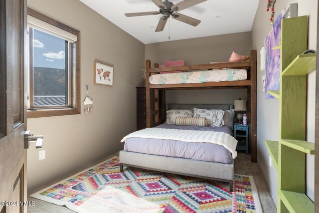 216 Monument St, Red Cliff, CO 81649 - bedroom with a ceiling fan