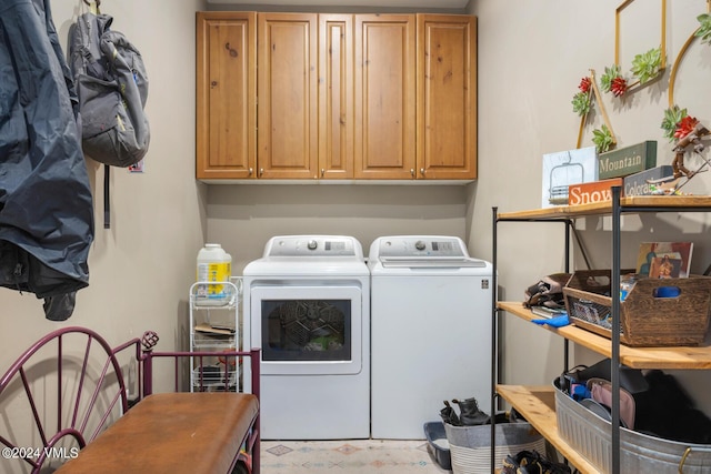 216 Monument St, Red Cliff, CO 81649 - laundry area featuring washing machine and dryer and cabinet space