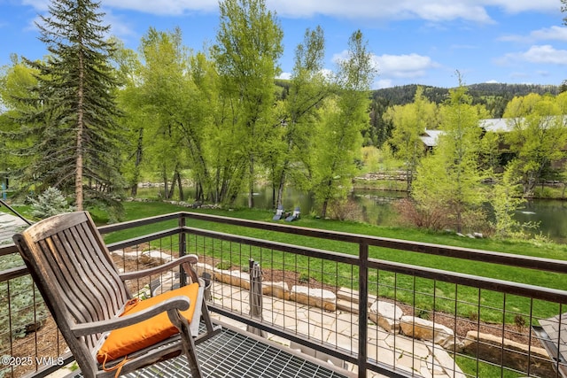 89 Trout Pond Ln, Avon, CO 81620 - balcony with a water view
