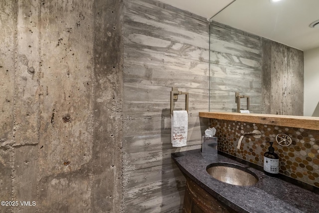 89 Trout Pond Ln, Avon, CO 81620 - bathroom with vanity and tasteful backsplash