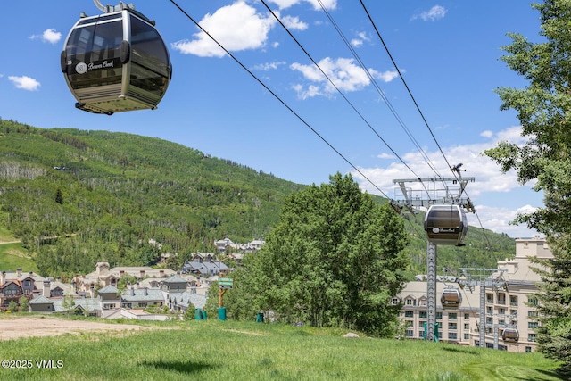 62 Highlands Ln Unit R103, R102, Beaver Creek, CO 81620 - view of yard with a forest view and a mountain view