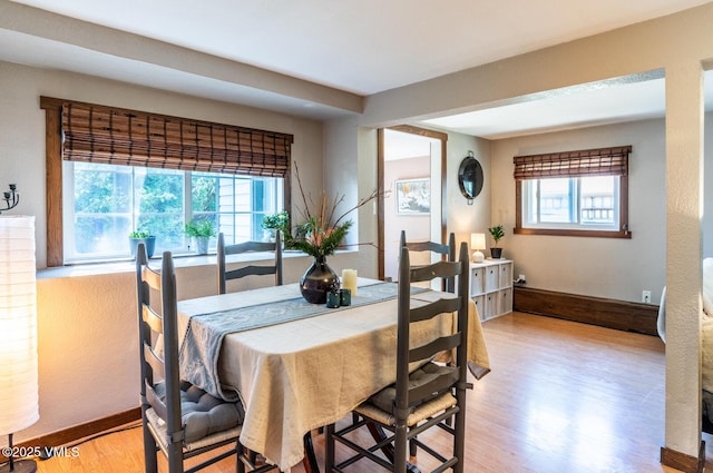 636 Valley Rd, Gypsum, CO 81637 - dining room with light wood-style floors and baseboards