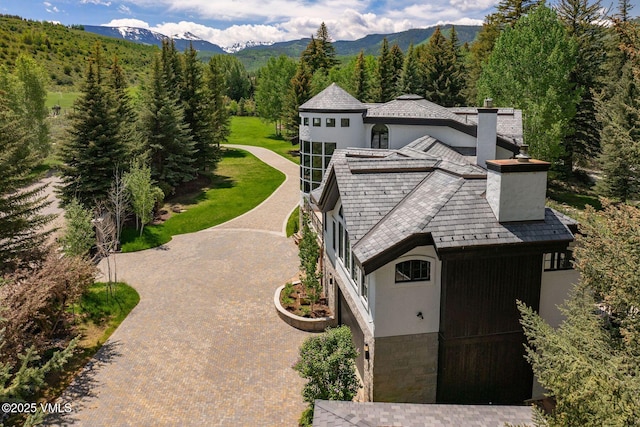 1531 Lake Creek Rd, Edwards, CO 81632 - view from above of property featuring a heavily wooded area and a mountainous background