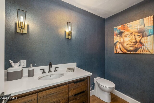1531 Lake Creek Rd, Edwards, CO 81632 - bathroom with wood finished floors and vanity