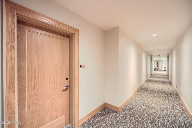 hallway with baseboards