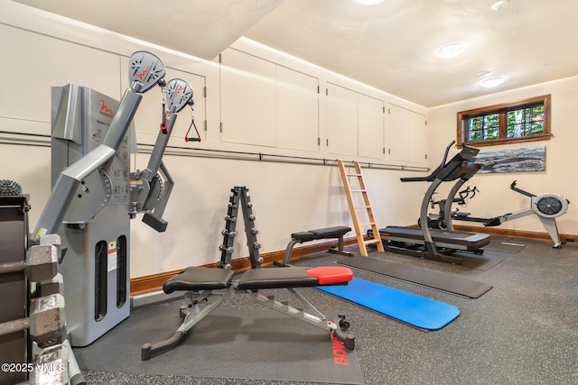 view of exercise room