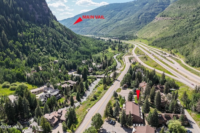 3931 Bighorn Rd Unit 5-E, Vail, CO 81657 - bird's eye view of a forest and a mountain backdrop