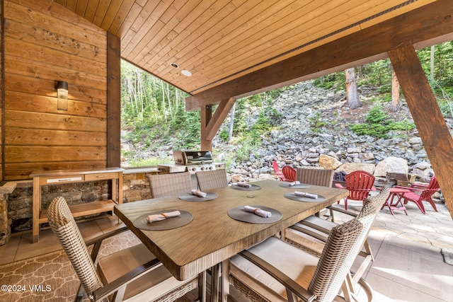 view of patio / terrace featuring area for grilling