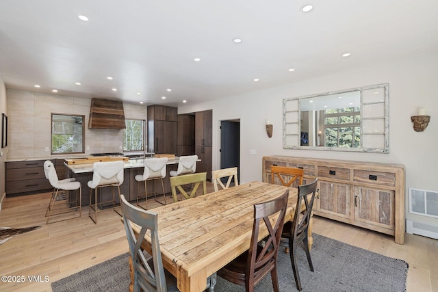 2036 Vermont Rd, Vail, CO 81657 - dining room featuring recessed lighting and light wood-style flooring