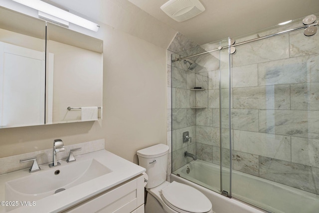 2036 Vermont Rd, Vail, CO 81657 - full bath featuring toilet, vanity, and enclosed tub / shower combo