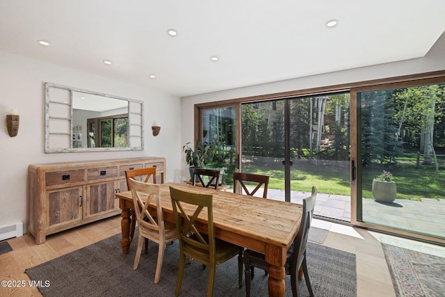 2036 Vermont Rd, Vail, CO 81657 - dining space featuring plenty of natural light, recessed lighting, and light wood-style flooring