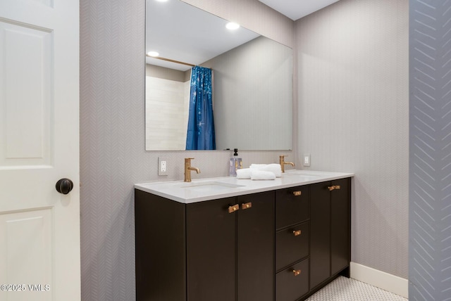 50 Hereford Rd, Edwards, CO 81632 - full bathroom with double vanity and recessed lighting