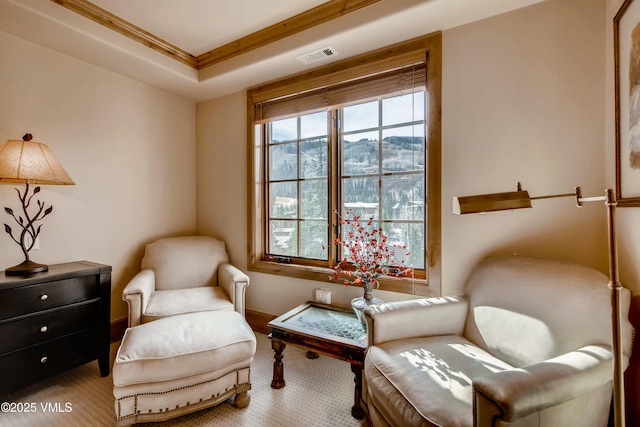 434 S Frontage Rd E Unit 403, Vail, CO 81657 - living area featuring healthy amount of natural light and a raised ceiling
