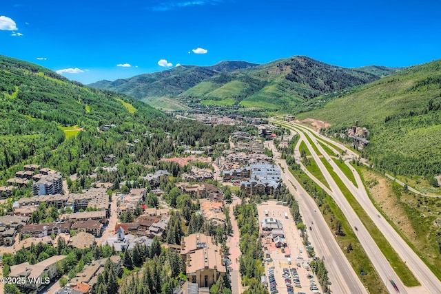 434 S Frontage Rd E Unit 403, Vail, CO 81657 - bird's eye view of a mountain backdrop and a major roadway