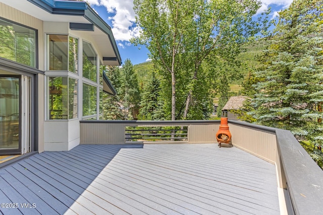 4916 Juniper Ln, Vail, CO 81657 - view of wooden terrace