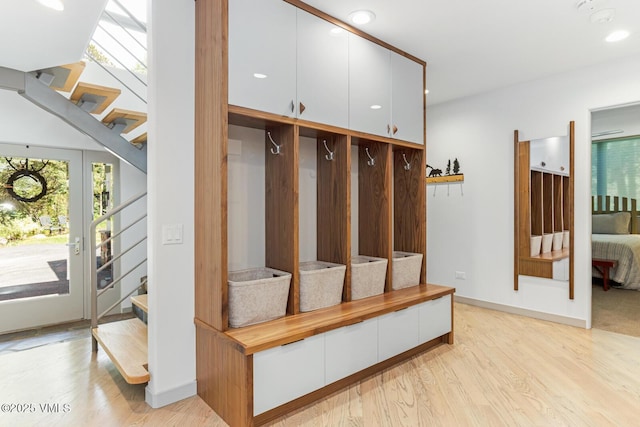 4916 Juniper Ln, Vail, CO 81657 - mudroom featuring light wood-style floors and recessed lighting