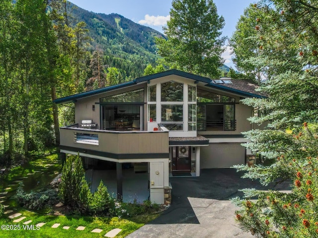 4916 Juniper Ln, Vail, CO 81657 - view of front of home with a mountain view