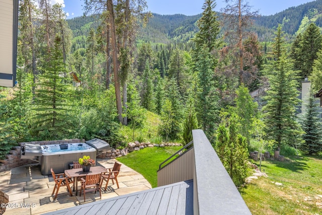 4916 Juniper Ln, Vail, CO 81657 - view of mountain background with a heavily wooded area