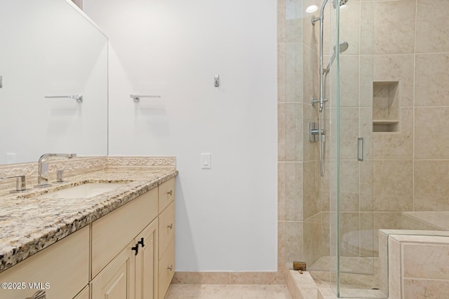 4916 Juniper Ln, Vail, CO 81657 - bathroom with a stall shower and vanity