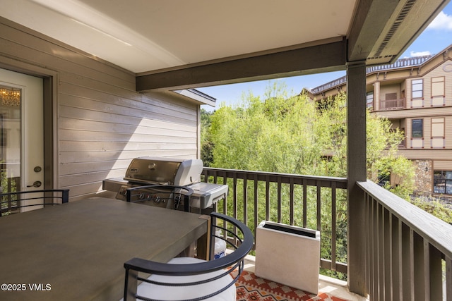55 River Pines Ct Unit A302, Edwards, CO 81632 - wooden terrace with a grill
