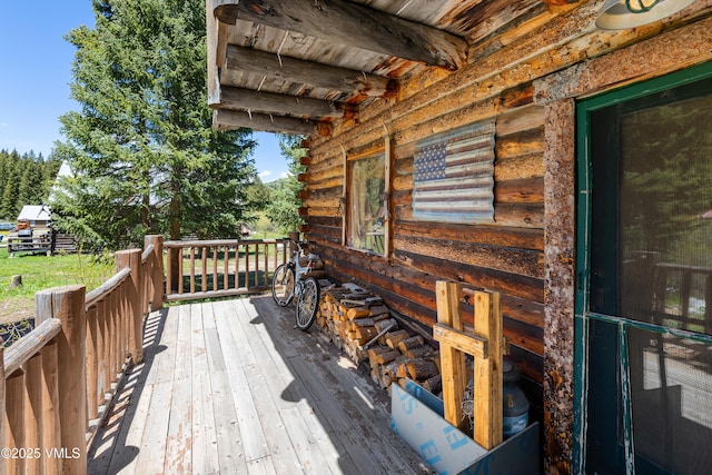 245 Main St, Eagle, CO 81631 - view of wooden terrace