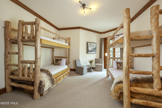 185 Forest Rd Unit A, Vail, CO 81657 - carpeted bedroom with crown molding and baseboards